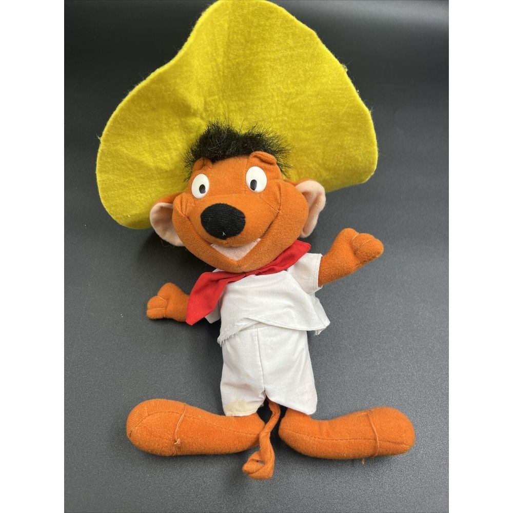 Vintage‎ Looney Tunes ACE Speedy Gonzales Stuffed Plush Toy 90s